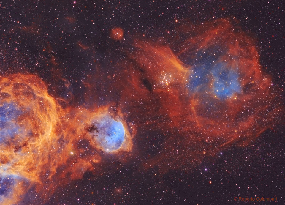 Der nördliche Teil des Carina-Nebels im Sternbild Schiffskiel.